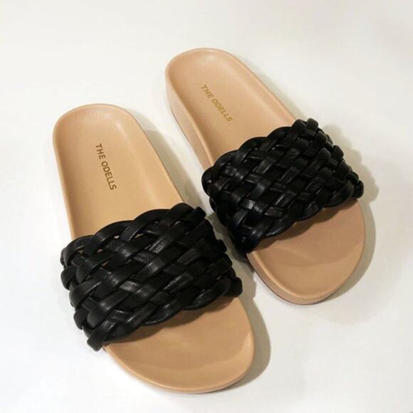 THE ODELLS Braided Slides - Noir - Picture 2 of 13